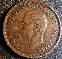 1943-Canadian-War-Penny-With-Unique-Laser-Beam-Lamination